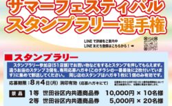 がんばろう！上野毛商店街！サマーフェスティバル　スタンプラリー選手権